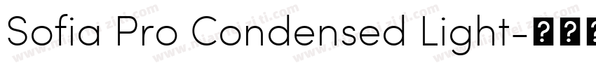 Sofia Pro Condensed Light字体转换